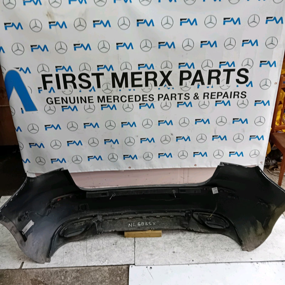 MERCEDES BENZ  A-CLASS W177 REAR BUMPER A1778804801 2018 BLUE COMPLETE FMX5