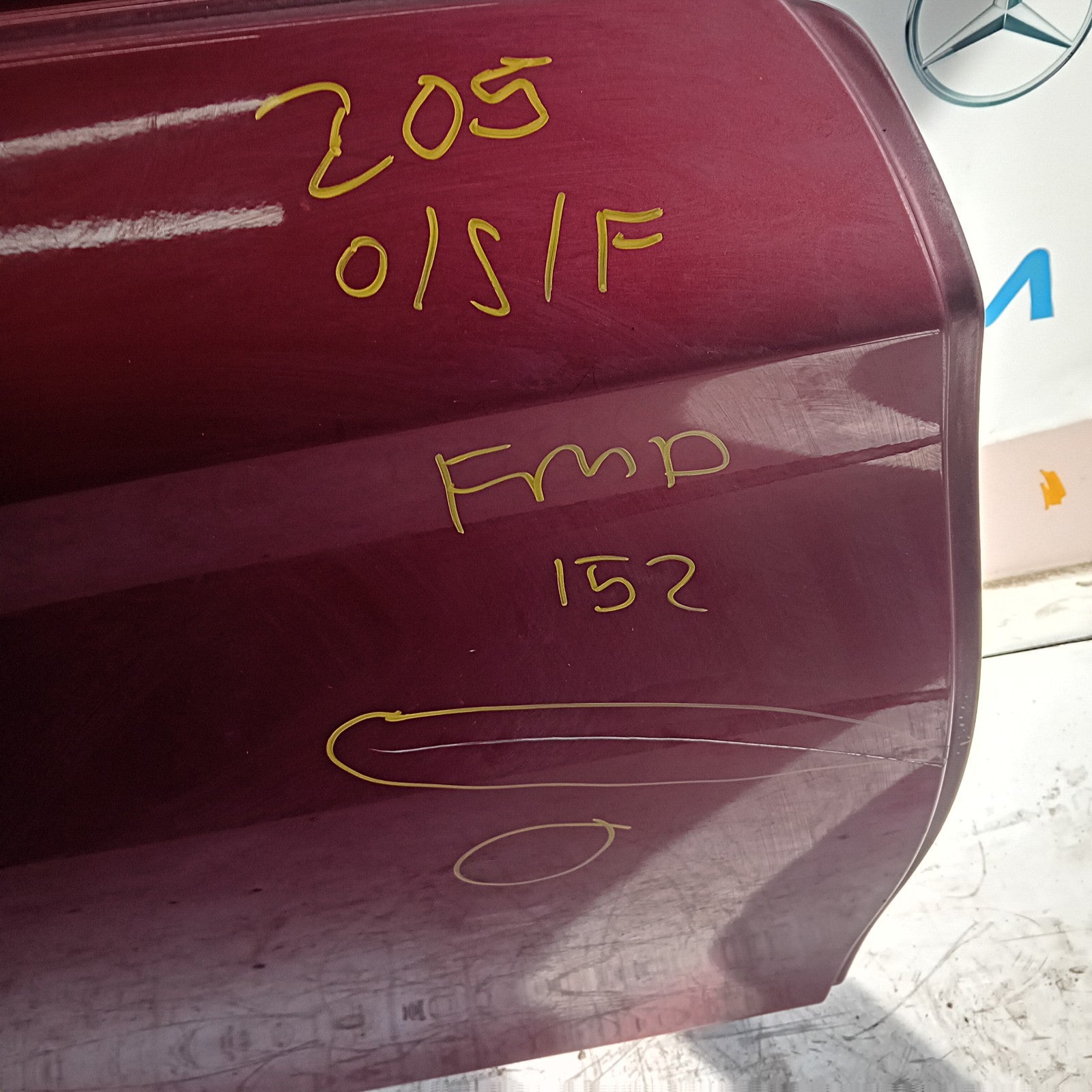 MERCEDES BENZ C-CLASS W205 DRIVER  FRONT DOOR O/S/F RED  COMPLETE 2014-21 FMD152