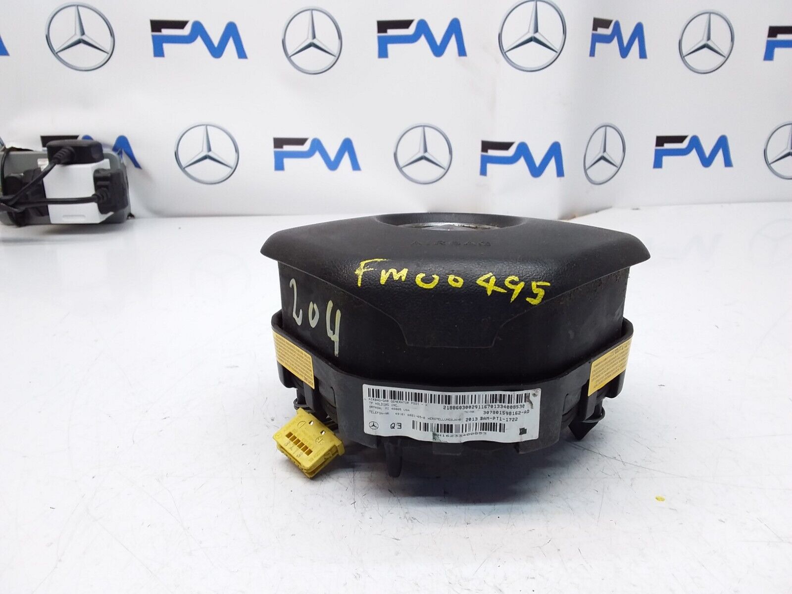 MERCEDES E-CLASS W204 STEERING WHEEL AIRBAG 307801598162-AD FM00495 