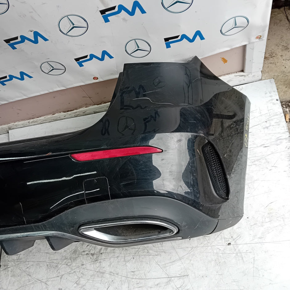 MERCEDES BENZ  A-CLASS W177 REAR BUMPER A1778804701 2018 BLACK COMPLETE FMX18