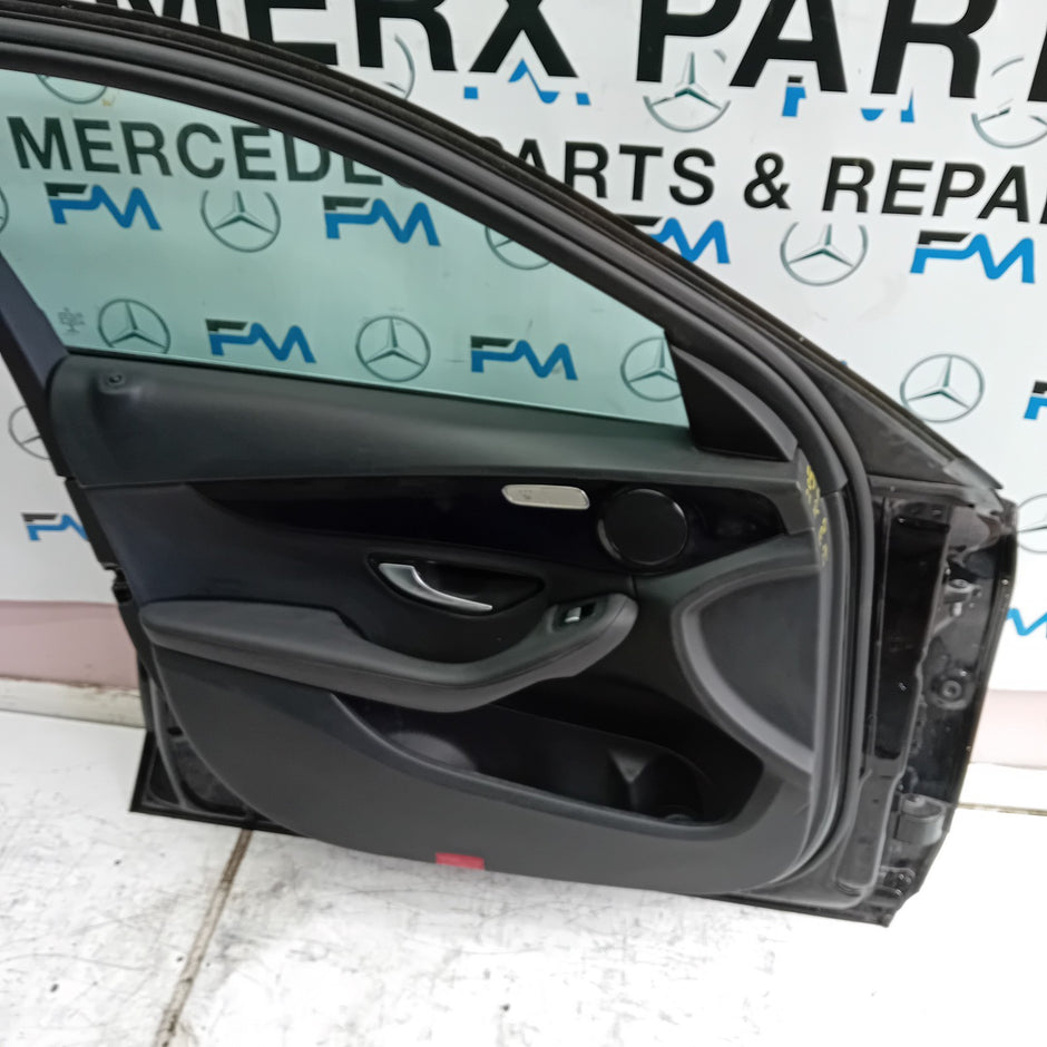 MERCEDES  C-CLASS W205 PASSENGER SIDE FRONT DOOR N/S/F  BLACK COMPLETE FMD134