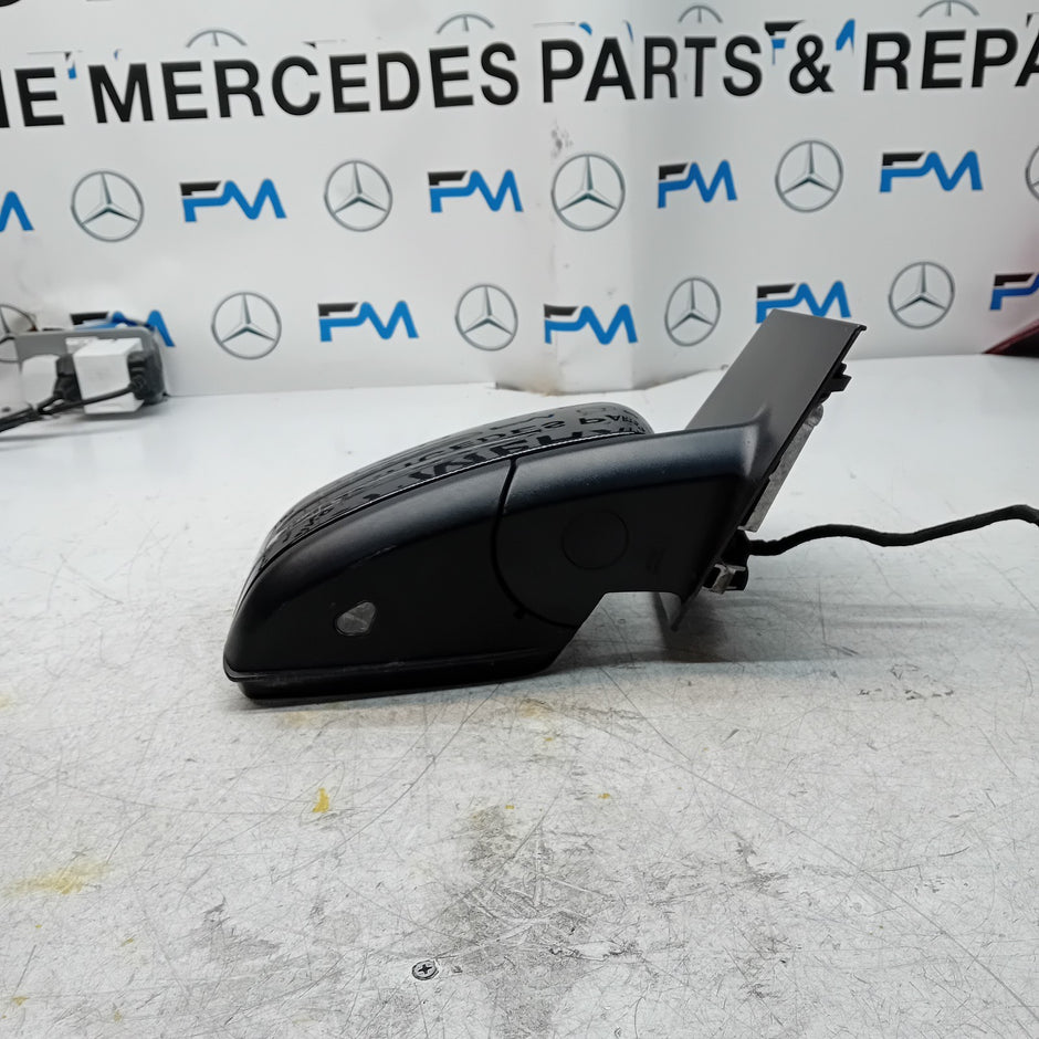MERCEDES BENZ B-CLASS W246 DRIVER WING MIRROR OS BLACK  FMM87