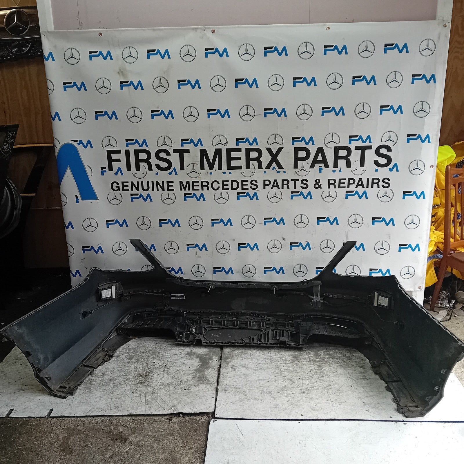 MERCEDES BENZ E-CLASS W213 SALOON REAR BUMPER GREY 2016 ON A2138850001 FMX77