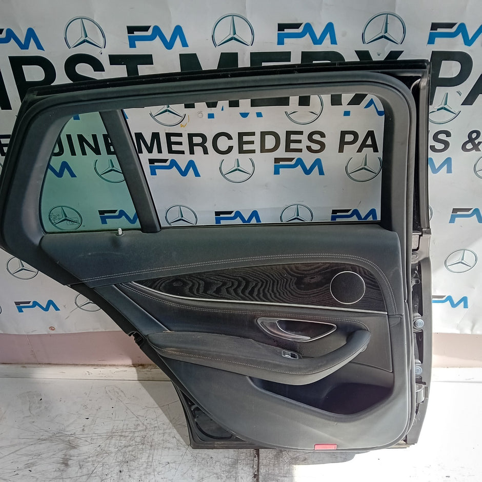 MERCEDES E-CLASS W213 EST PASSENGER REAR DOOR NSR BLACK 2016 ON COMPLETE FMD223