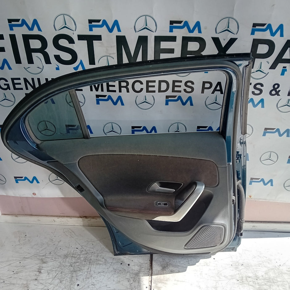 MERCEDES A-CLASS W177 SLN PASSENGER REAR DOOR NSR BLUE 2016 ON COMPLETE FMD219