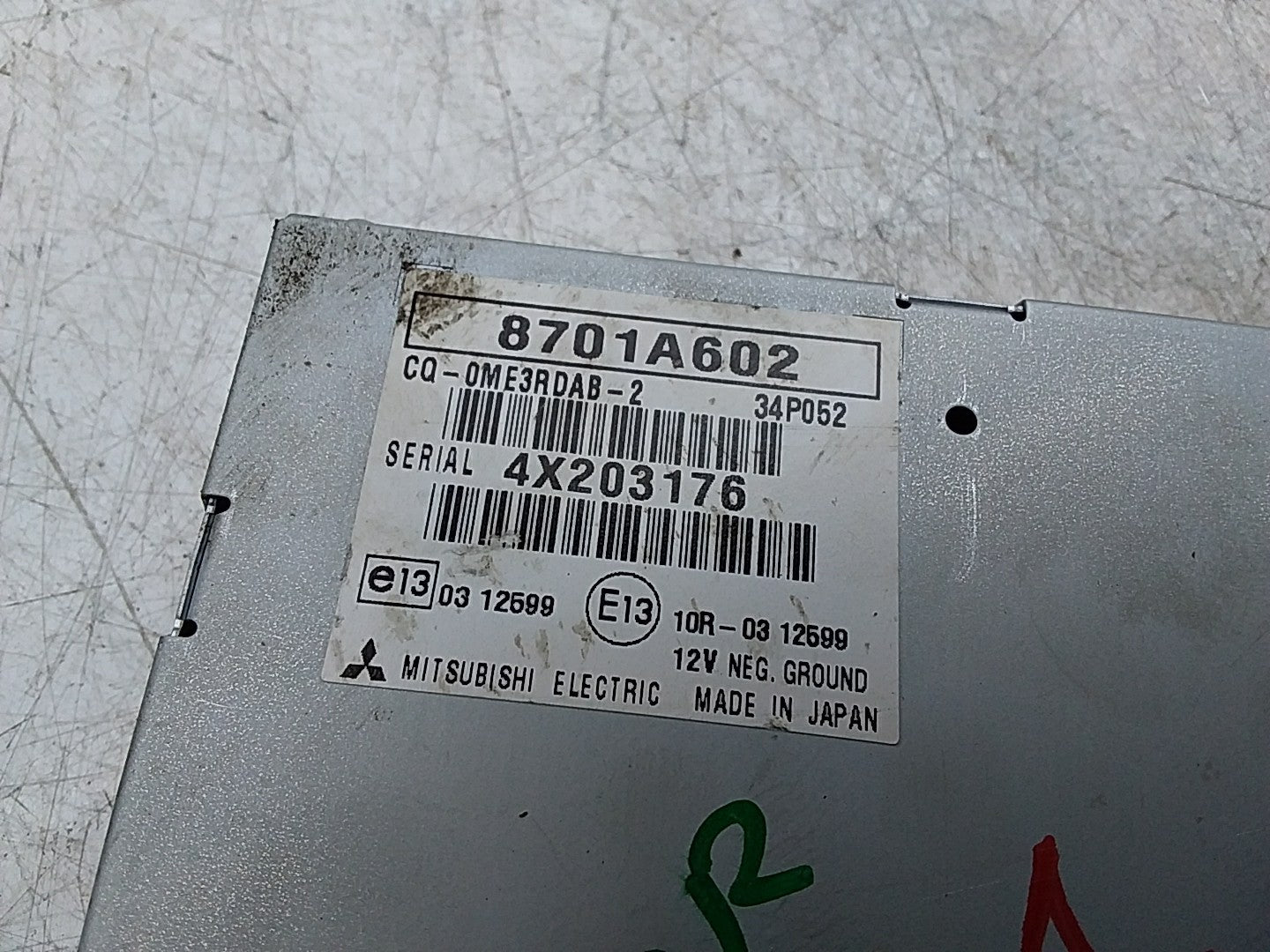MITSUBISHI OUTLANDER ANTENNA ARIEL AMPLIFIER MODULE 8701A602 FMR494