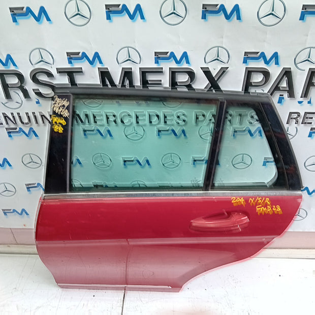 MERCEDES ESTATE C-CLASS W204 PASSENGER REAR DOOR (N/S/R) RED 2008-2014 FMD28