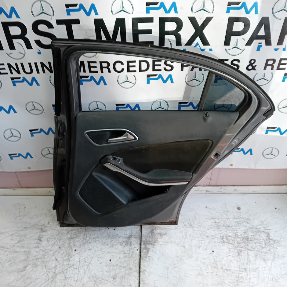 MERCEDES BENZ  A-CLASS W176 DRIVER REAR DOOR OSR GREY 2012- 2018 COMPLETE FMD209