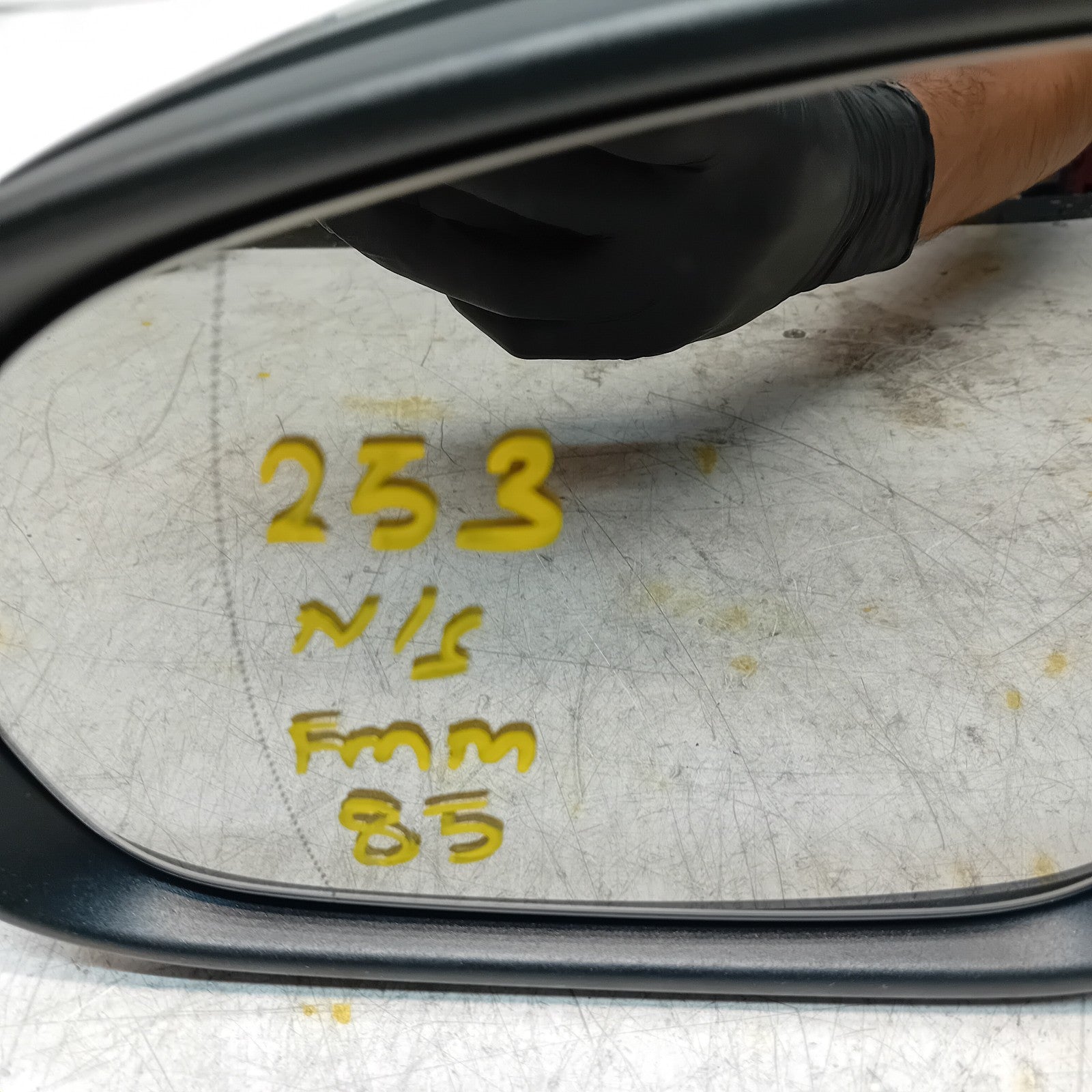 MERCEDES BENZ GLC W253 PASSENGER WING MIRROR NS GREY PL A2538103901 FMM85