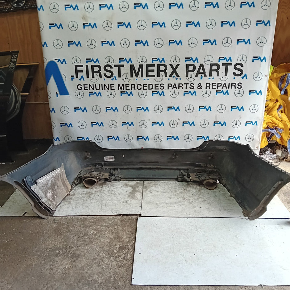 MERCEDES BENZ E-CLASS W212 REAR BUMPER BLACK 2014 A2128855125 COMPLETE FMX131