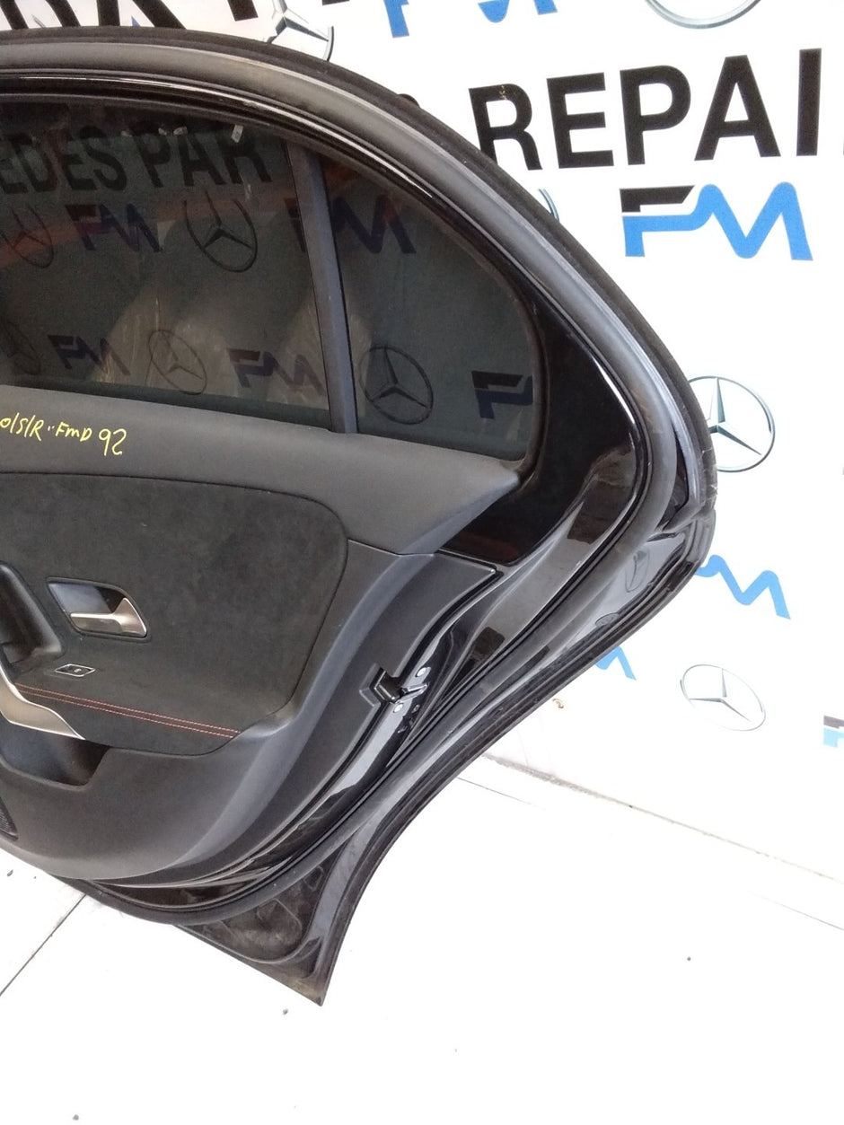 MERCEDES BENZ  A-CLASS W177 DRIVER SIDE REAR DOOR O/S/R COMPLETE BLACK FMD92
