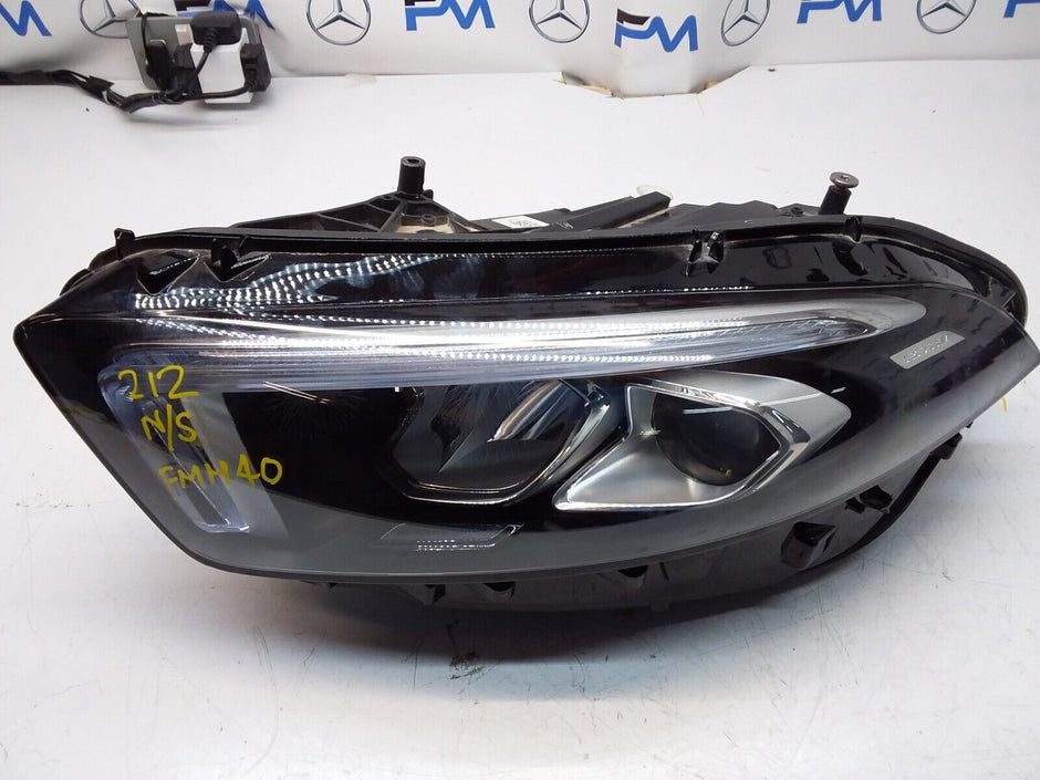 2014 MERCEDES E-CLASS W212 N/S Passenger Side Front Headlight FMH40 LED HIGH
