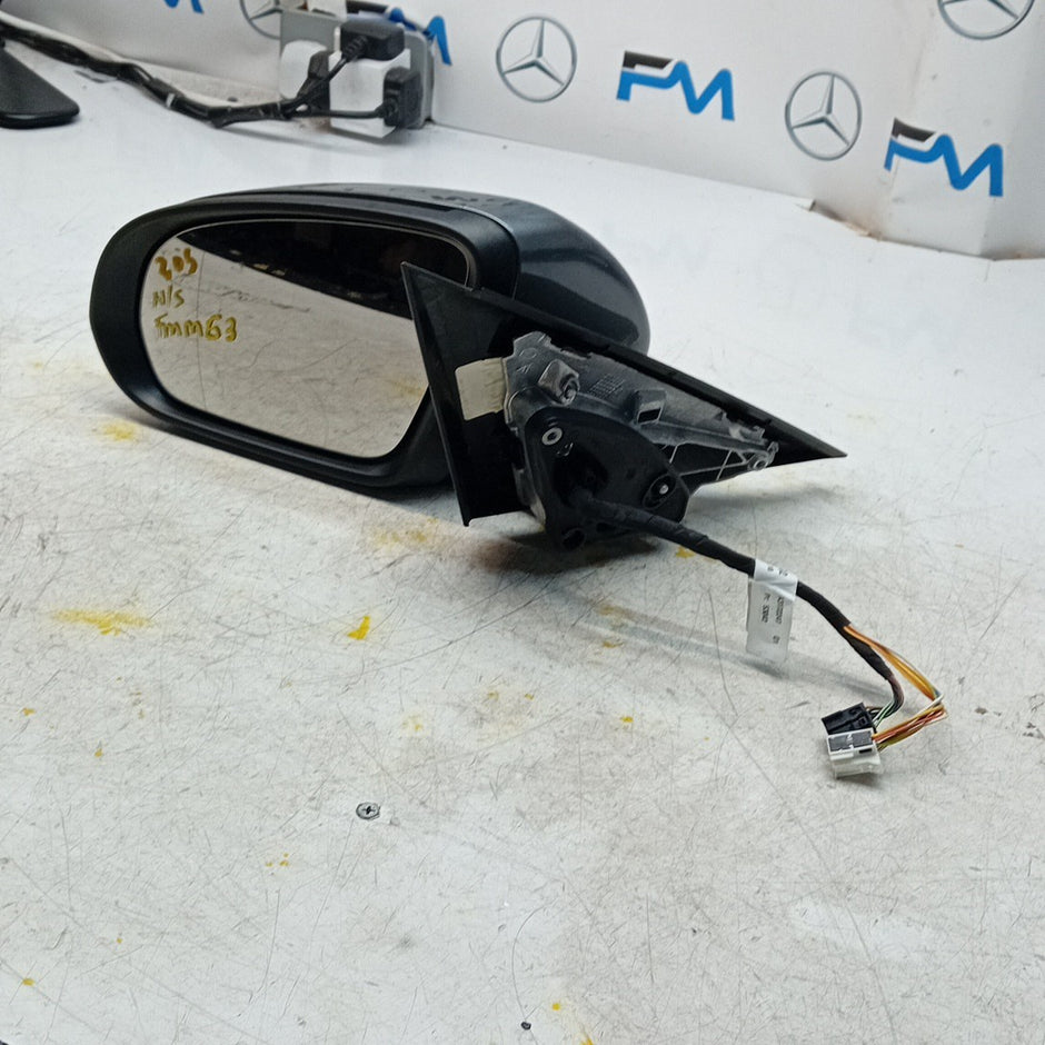 MERCEDES C-CLASS W205 PASSENGER  WING MIRROR NSF GREY 2014 PL A2058104702 FMM63