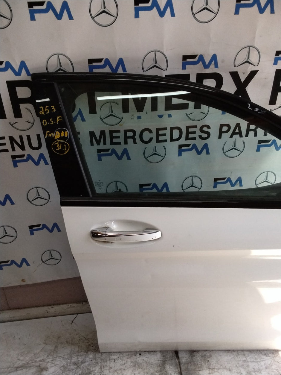 MERCEDES BENZ GLC W253  DRIVER FRONT DOOR OSF WHITE 2016-2023 COMPLETE FMD313