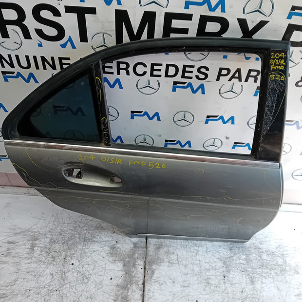 MERCEDES BENZ  BENZ C-CLASS W204 DRIVER REAR DOOR OSR 2012 GREY FMD526