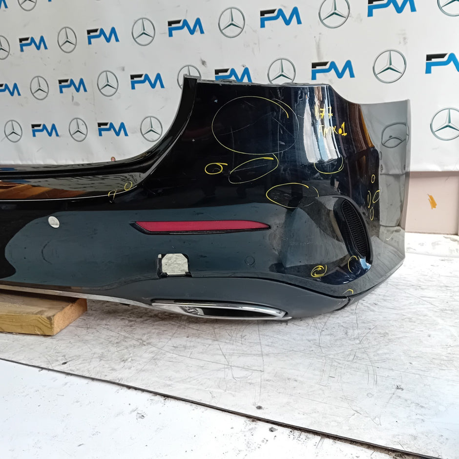 MERCEDES BENZ  A-CLASS W177 REAR BUMPER A1778801805 BLACK 2018 COMPLETE FMX1