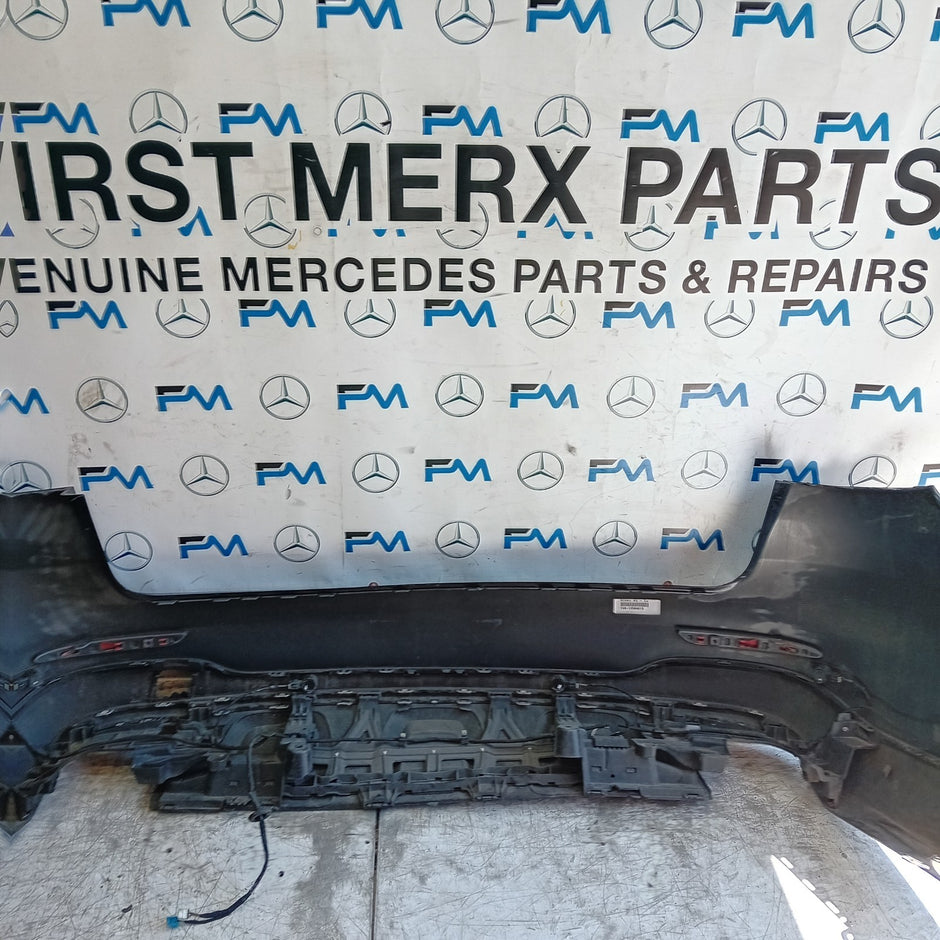 MERCEDES BENZ GLC W253 REAR BUMPER A2538850200 2016 BLACK COMPLETE FMX156