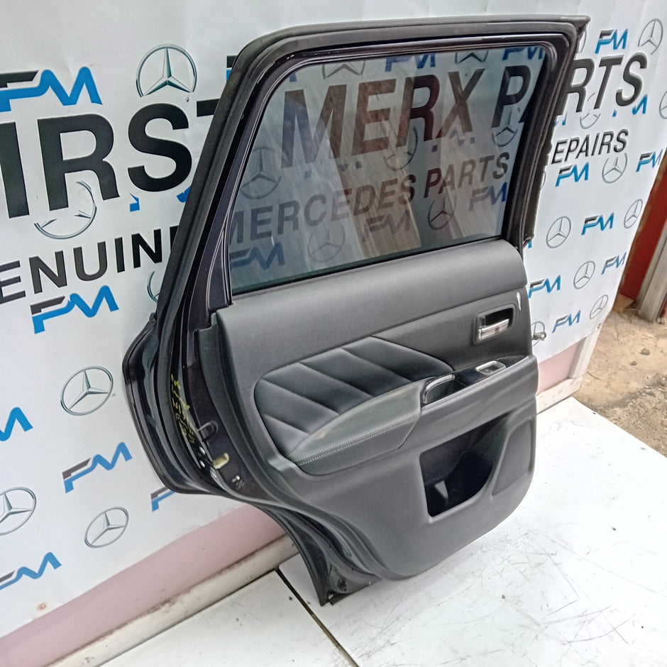MITSUBISH OUTLANDER PASSENGER SIDE REAR DOOR N/S/R COMPLETE BLACK FMD35
