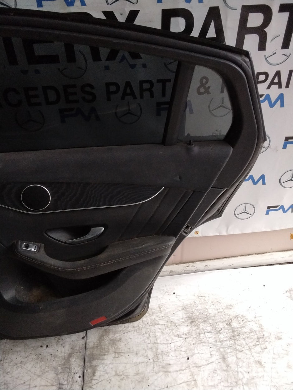 MERCEDES BENZ GLC X253  DRIVER REAR DOOR OSR BLACK 2016 ON COMPLETE FMD308