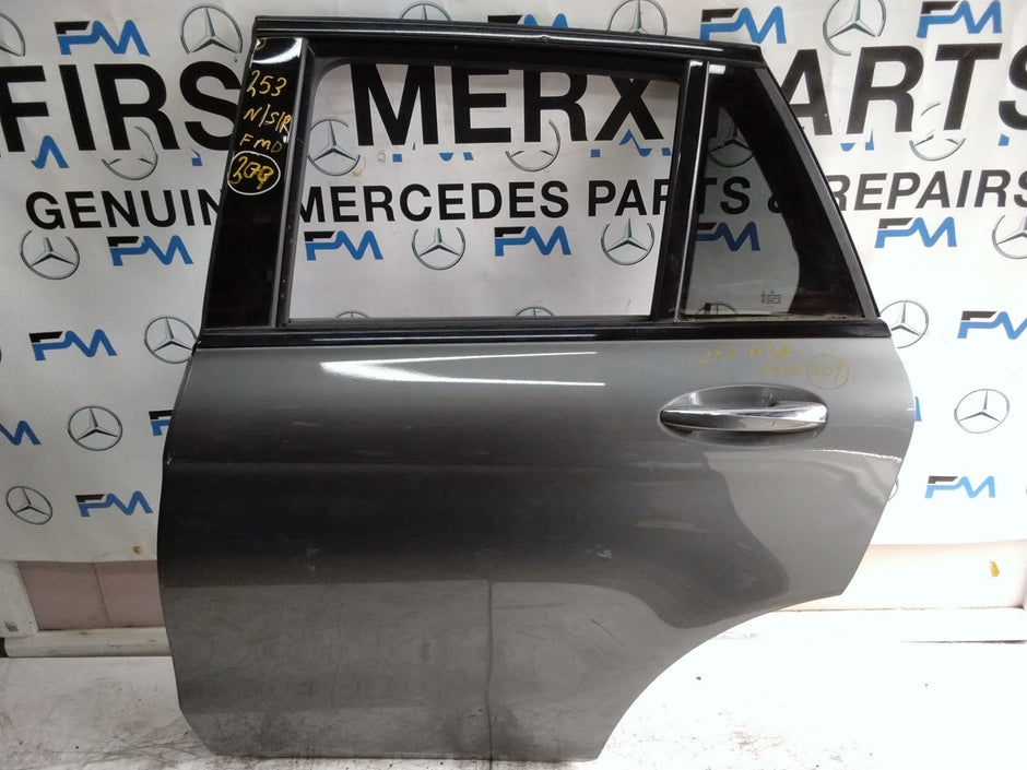 MERCEDES GLC W253 PASSENGER REAR DOOR NSR GREY 2016 ON COMPLETE FMD309
