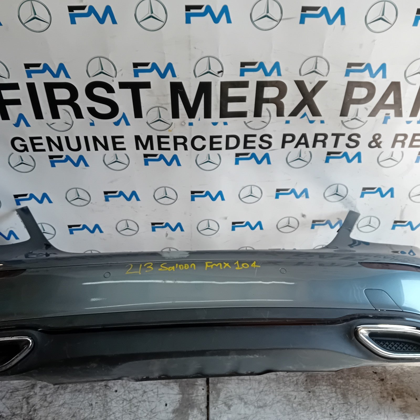 MERCEDES E-CLASS W213 S SALOON REAR BUMPER 2016 A2138850025 GREY COMPLETE FMX104
