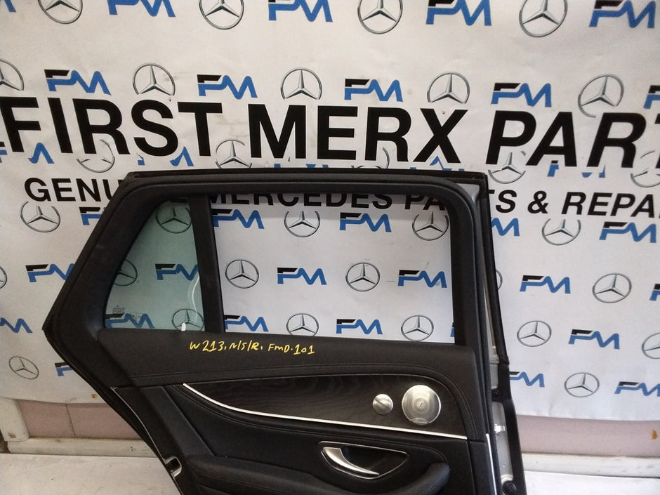 MERCEDES BENZ E-CLASS W213 PASSENGER SIDE REAR DOOR N/S/R COMPLETE SILVER FMD101