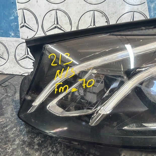 MERCEDES E CLASS W213 16 - 19 HEADLIGHT PASSENGER SIDE LEFT A2139069103 FMH70