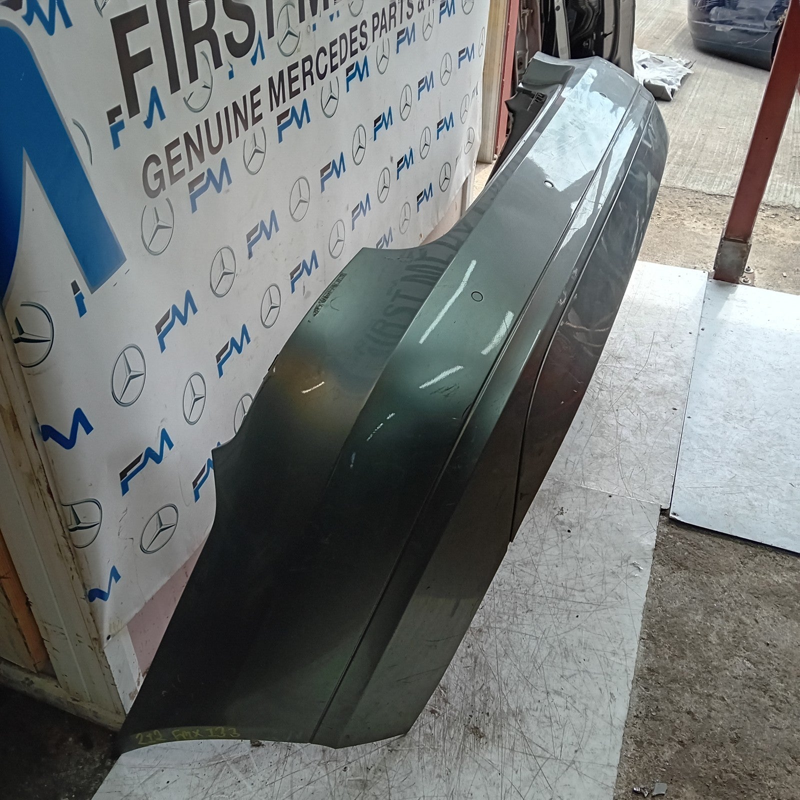 MERCEDES BENZ E-CLASS W212 REAR BUMPER GREY 2014 A2128850225 FMX133