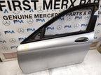 MERCEDES C-CLASS W205 PASSENGER SIDE FRONT DOOR N/S/F COMPLETE SILVER FMD105