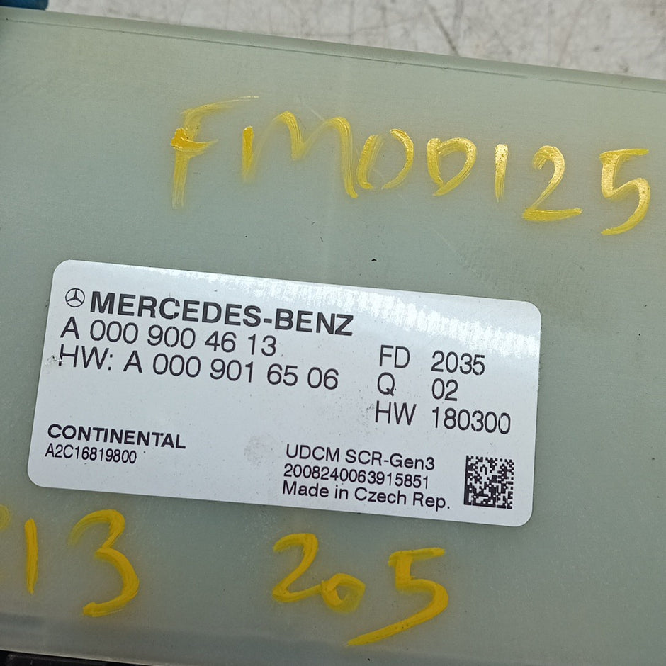 MERCEDES E-CLASS W213 W205 ADBLUE SCR CONTROL UNIT EGR ECU A0009004613 FM001253