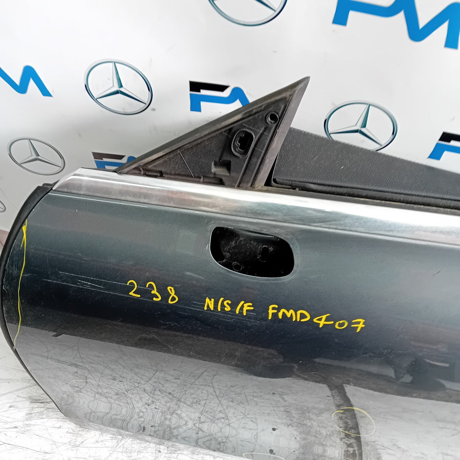 MERCEDES E-CLASS W238 PASSENGER FRONT DOOR NSF 2016 ON GREY COMPLETE FMD407