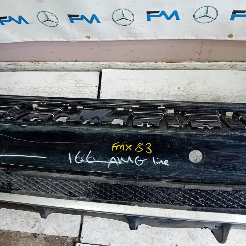 MERCEDES BENZ  GLE W166 SALOON REAR BUMPER BLACK 2016 A1668853024 FMX83