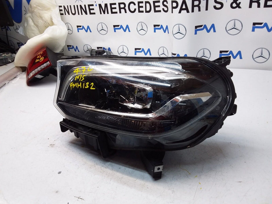 2017 MERCEDES X-CLASS W470 HEADLIGHT DRIVER OS A4709061200 FMH132 (DAMAGED)