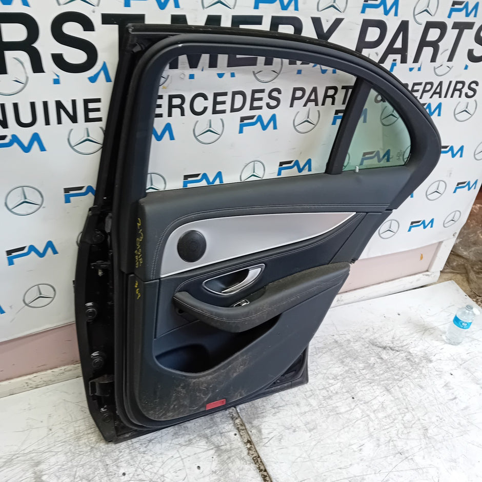 MERCEDES E-CLASS W213 SLN DRIVER REAR DOOR OSR BLACK 2016 ON COMPLETE FMD369