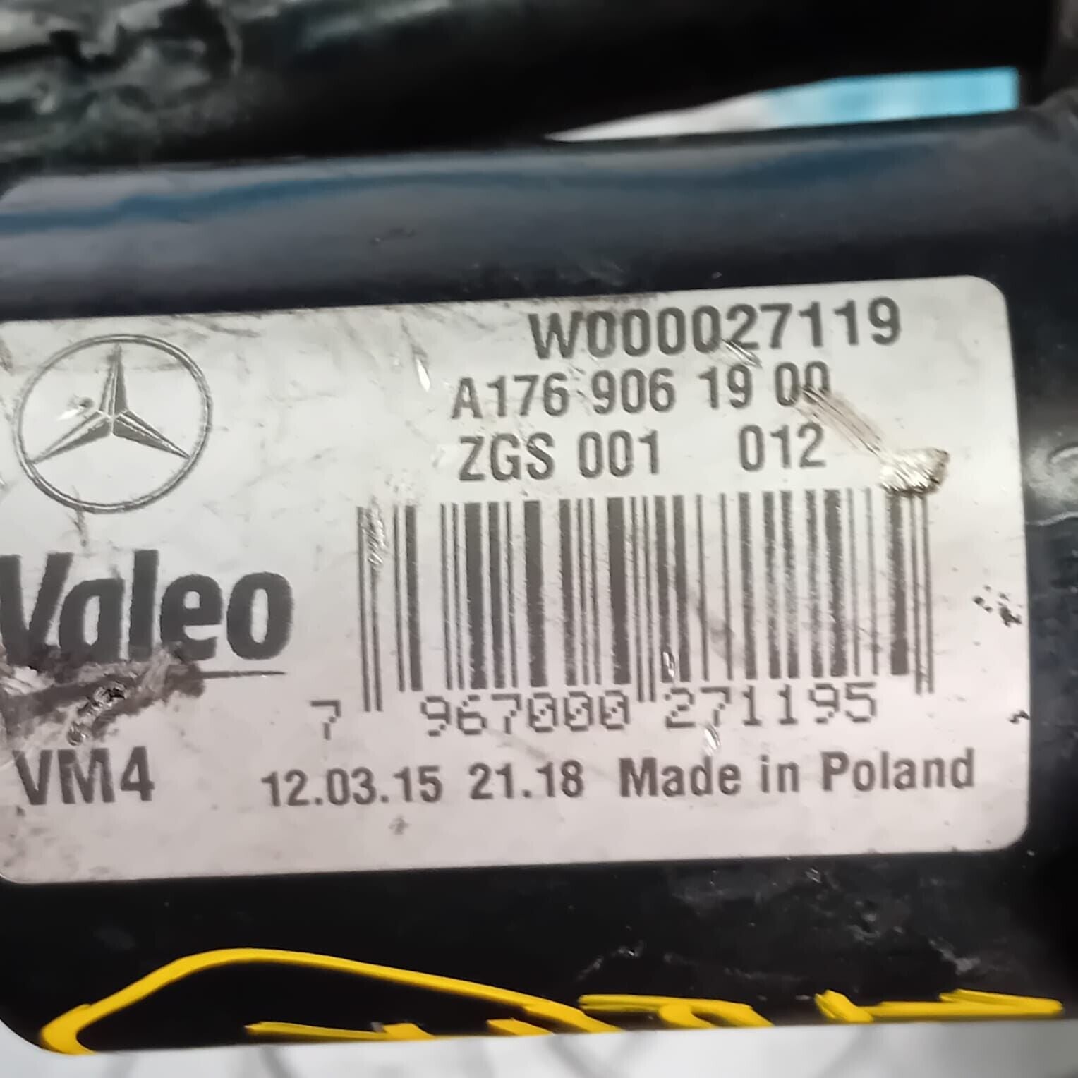 MERCEDES BENZ A-CLASS W176 WINDSCREEN WIPER MOTOR & LINKAGE A1769061900