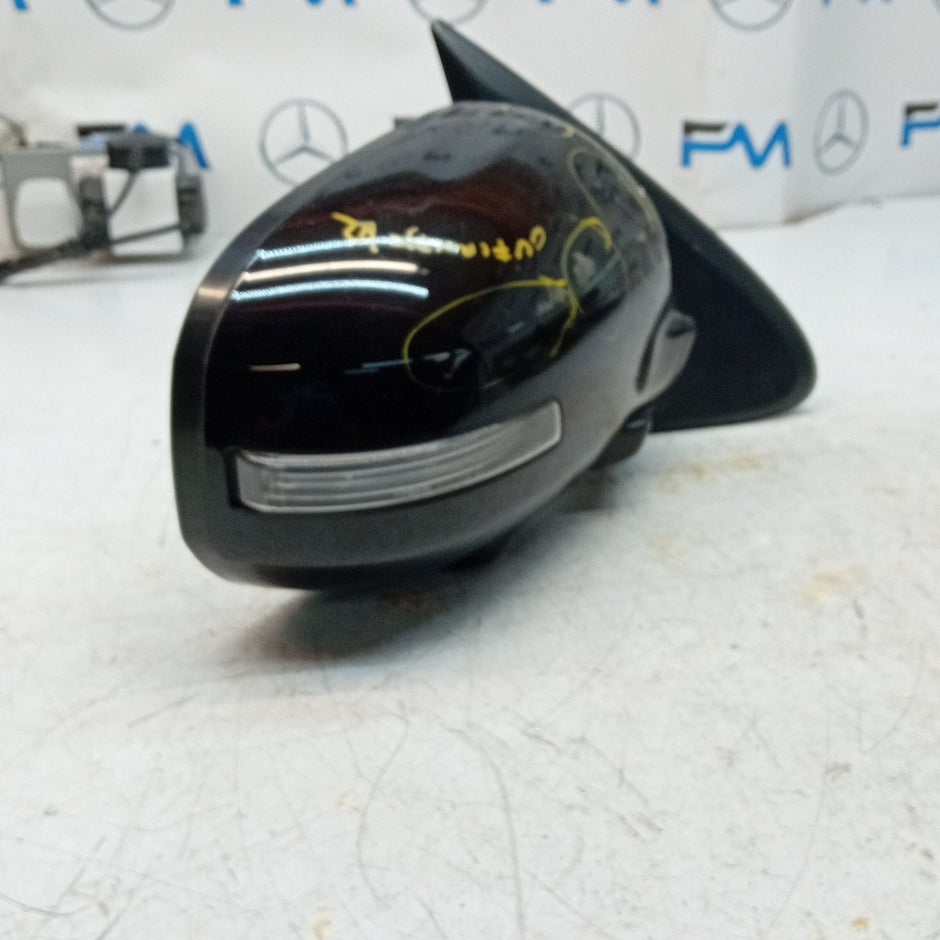 MITSUBISHI OUTLANDER MK3 DRIVER WING MIRROR OS BLACK CAMERA 2013 FMM52 (D)