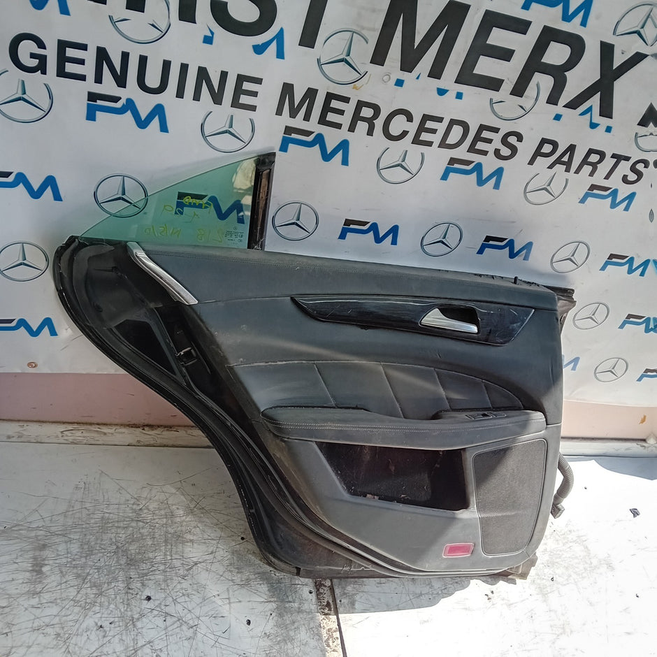 MERCEDES CLS W218 COUPE PASSENGER REAR DOOR NSR BLACK 2011-17 COMPLETE FMD429