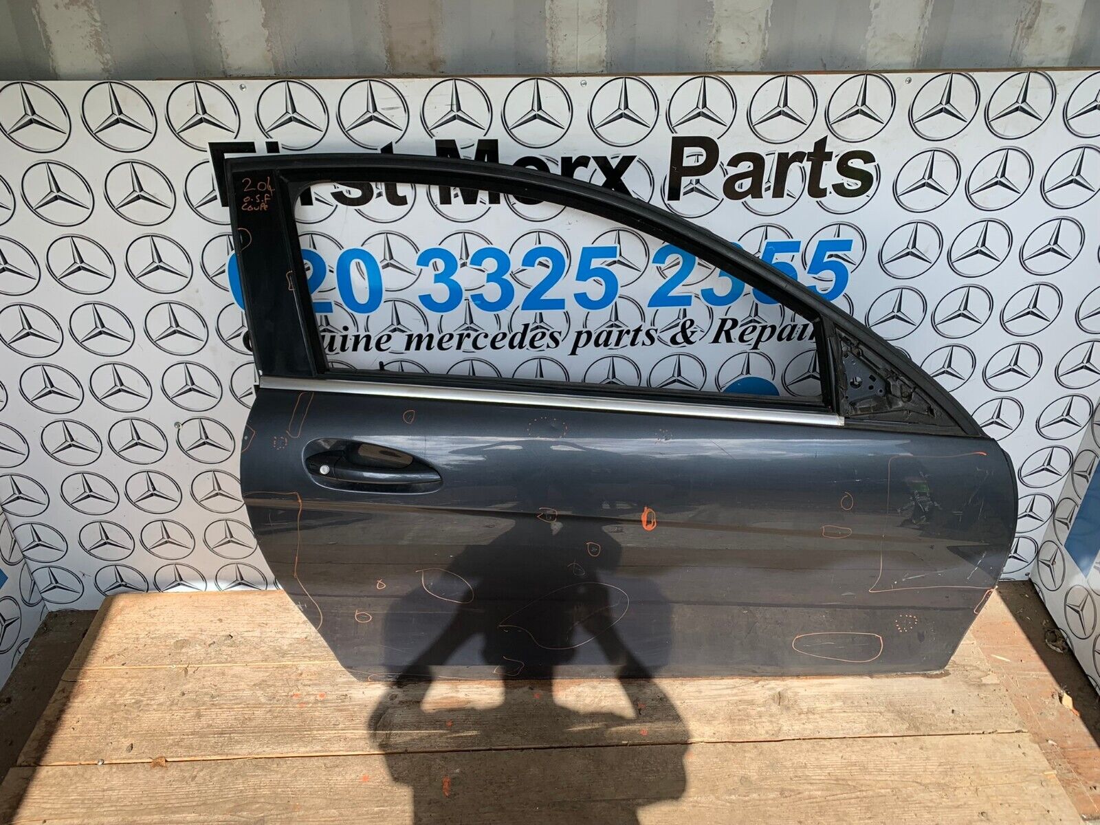 MERCEDES BENZ C CLASS COUPE W204 OFF SIDE RIGHT DOOR 2011-2014