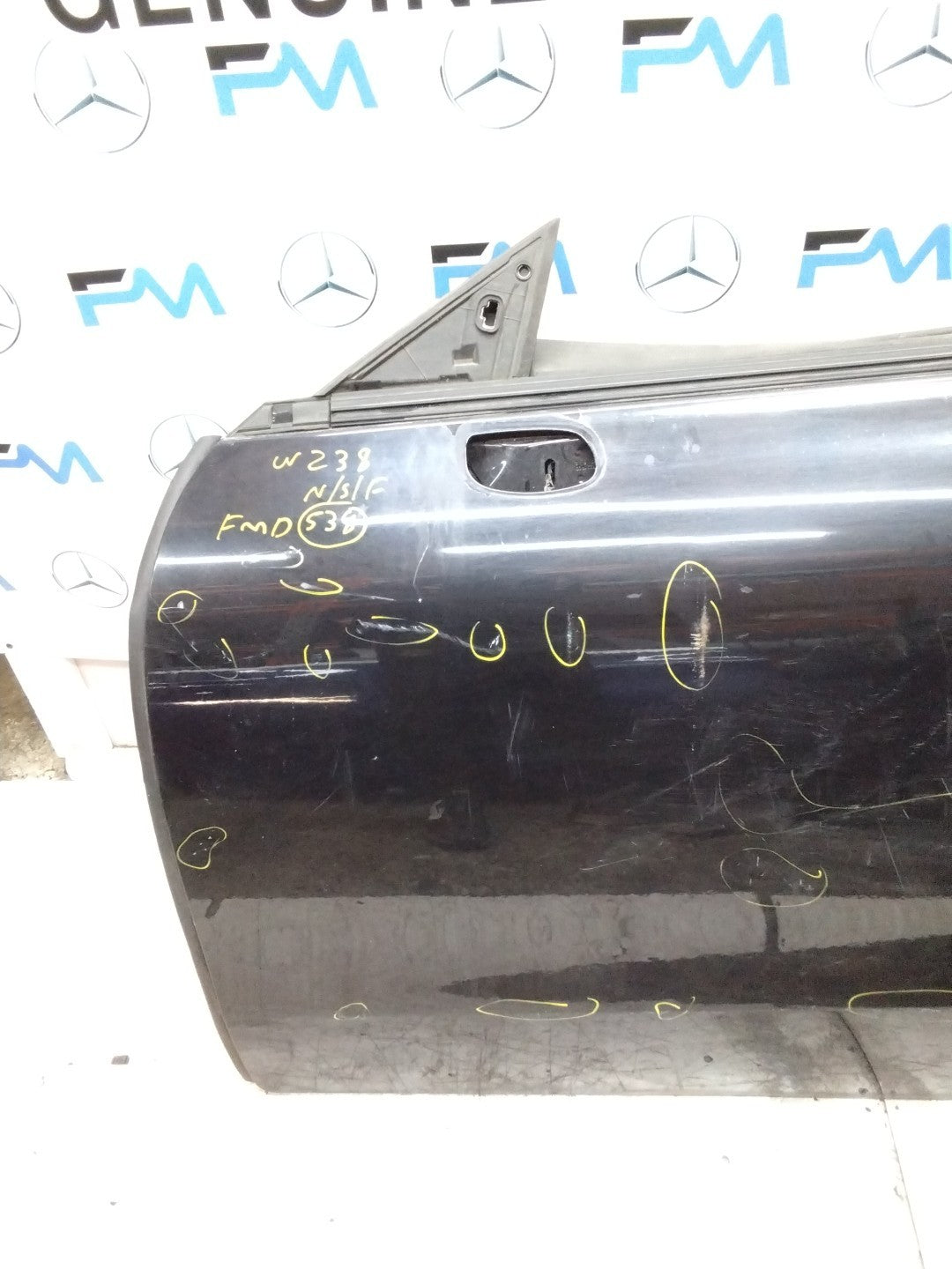 MERCEDES E-CLASS W238  PASSENGER FRONT DOOR NSF BLACK 2017 ONWARDS COMPLT FMD538