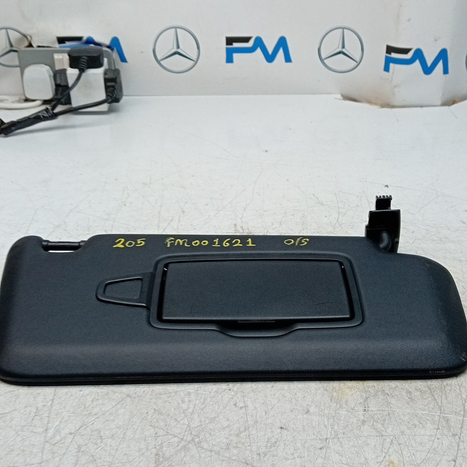 MERCEDES C-CLASS W205 SUN VISOR DRIVER SIDE OS BLACK 2014 FM001621