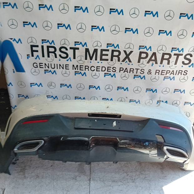 MERCEDES BENZ GLE C292 COUPE REAR BUMPER A2928851425 2016 WHITE COMPLETE FMX157