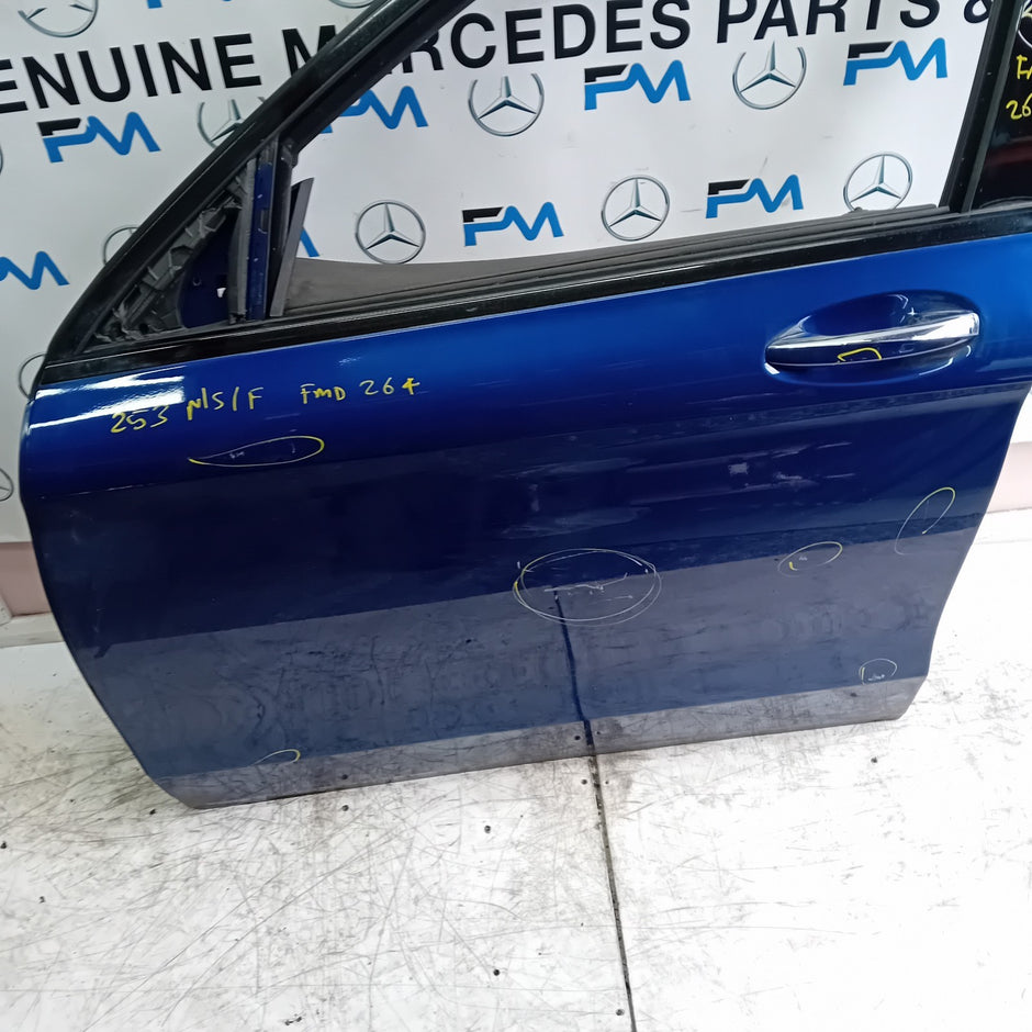 MERCEDES BENZ GLC X253 PASSENGER FRONT DOOR NSF BLUE 2016 ON COMPLETE FMD264