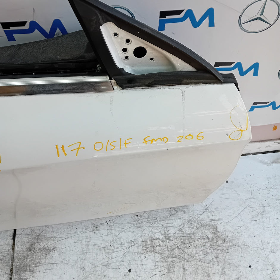 MERCEDES BENZ CLA W117 COUPE DRIVER FRONT DOOR OSF WHITE 2013- 2019 FMD206