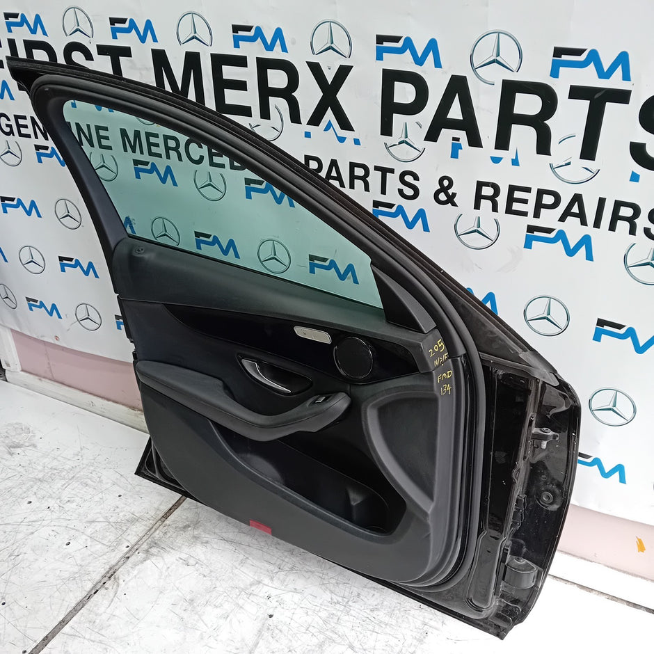 MERCEDES  C-CLASS W205 PASSENGER SIDE FRONT DOOR N/S/F  BLACK COMPLETE FMD134