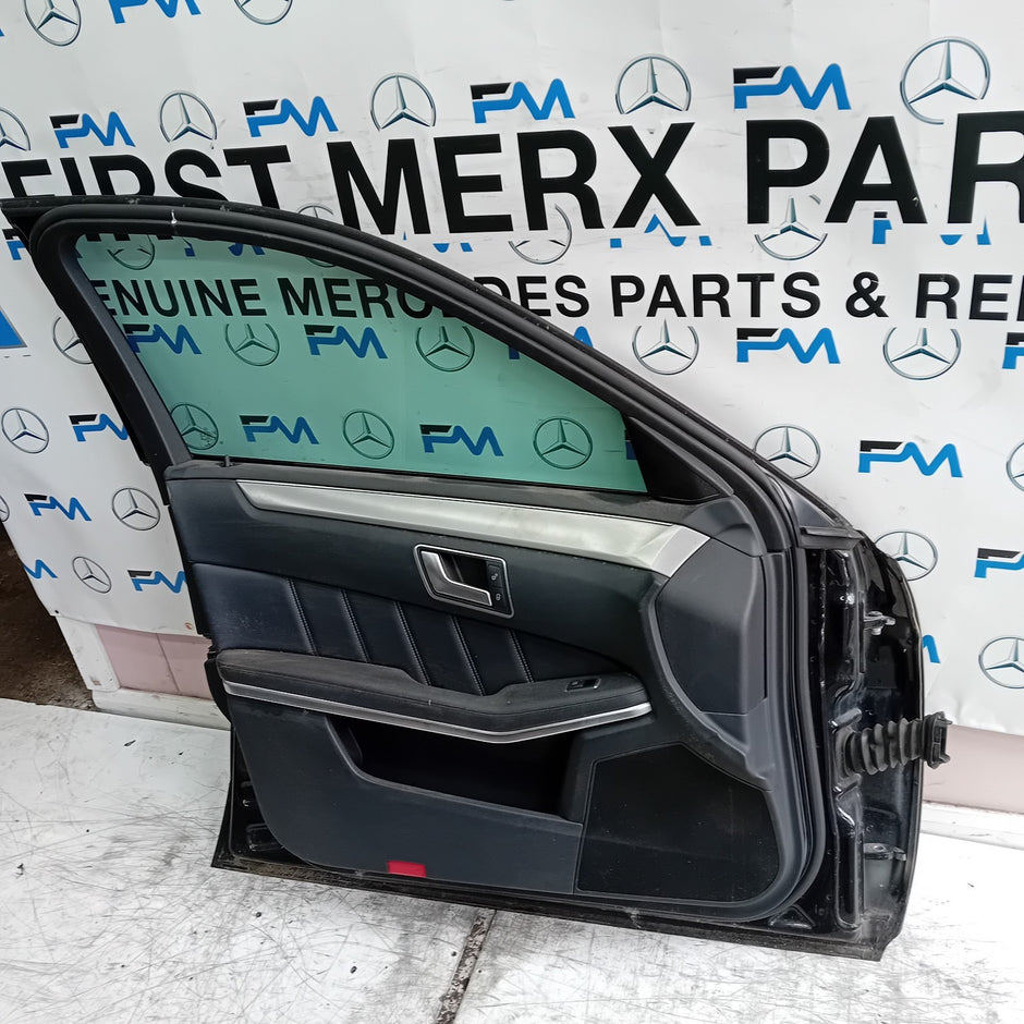 MERCEDES E-CLASS W212 PASSENGER FRONT DOOR NSF 2009-16 BLACK COMPLETE FMD383