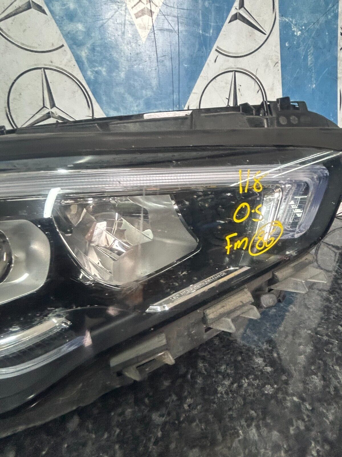 MERCEDES  CLA AMG 19-22 RIGHT DRIVER SIDE HEADLIGHT COMPLETE A1189062800 FMH86