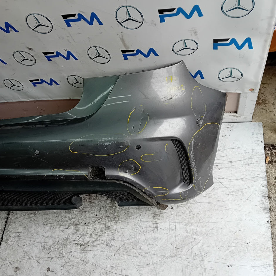 MERCEDES BENZ  A-CLASS W176 REAR BUMPER A1768803400 2012-18 GREY COMPLETE FMX12