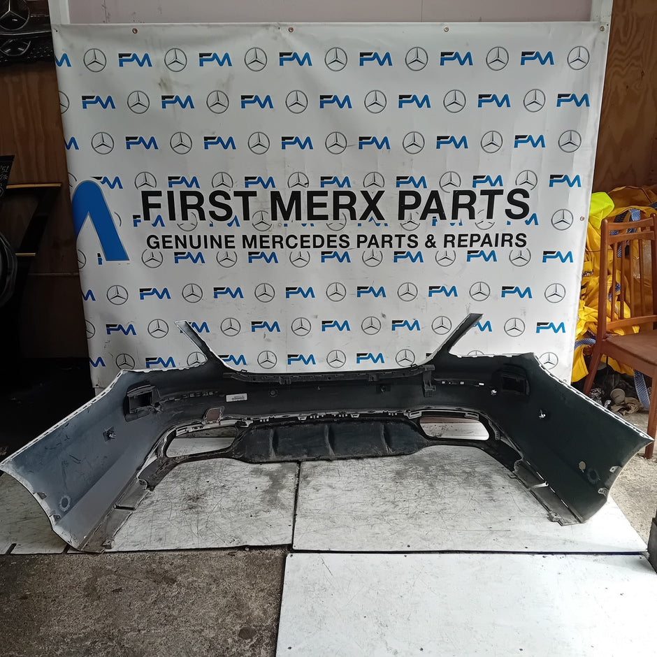 MERCEDES BENZ E-CLASS W213 SALOON REAR BUMPER WHITE 2016 A2138850001 FMX79