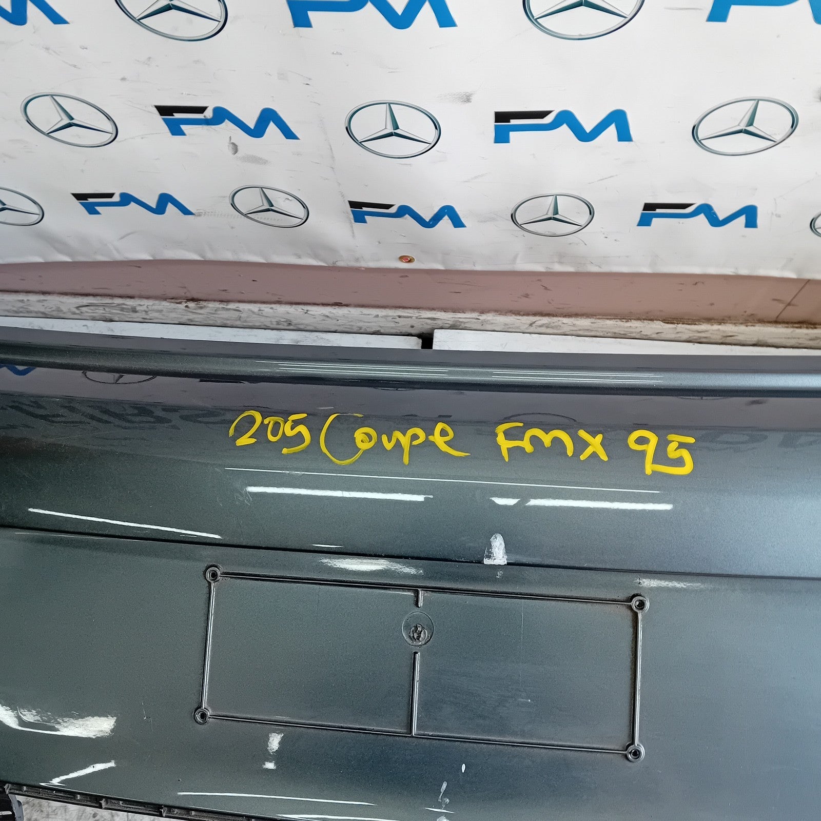 MERCEDES BENZ C-CLASS C205 COUPE GREY REAR BUMPER 2014 ON FMX95