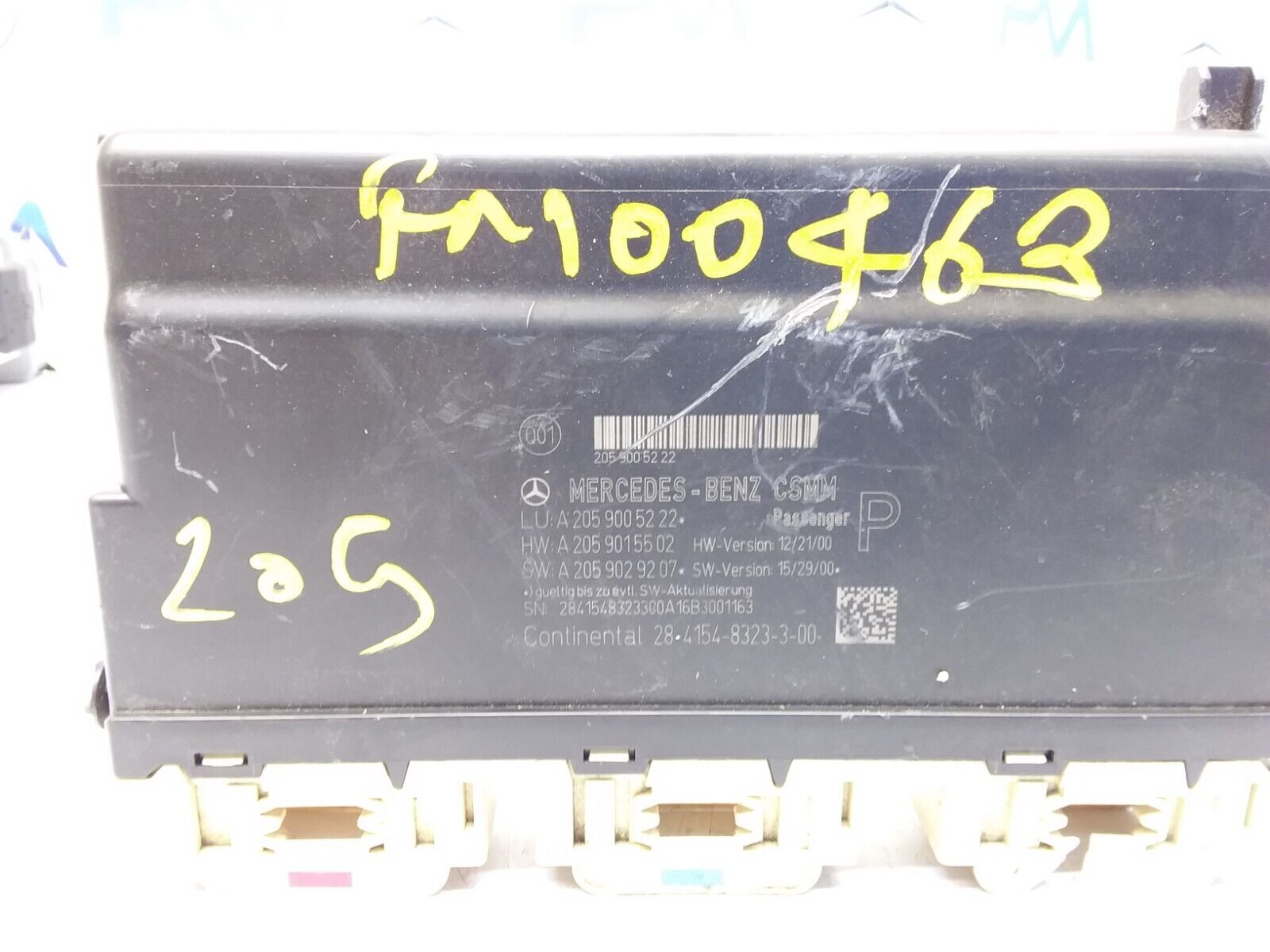 MERCEDES C-CLASS W205 FRONT RIGHT SEAT CONTROL MODULE A2059005222 FM00463